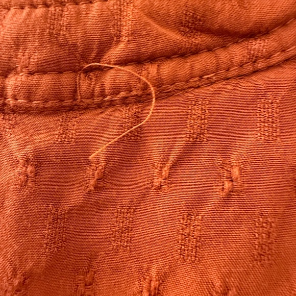 Knox Rose Rust Button-Up Lace Blouse - Picture 4 of 5